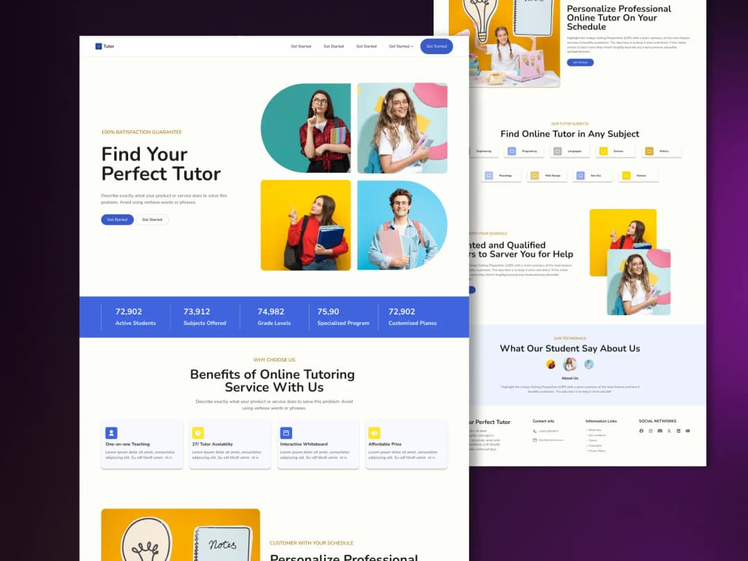 portfolio cards
